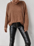 Pull Femme Long Manches Décontracté Automne Maille
