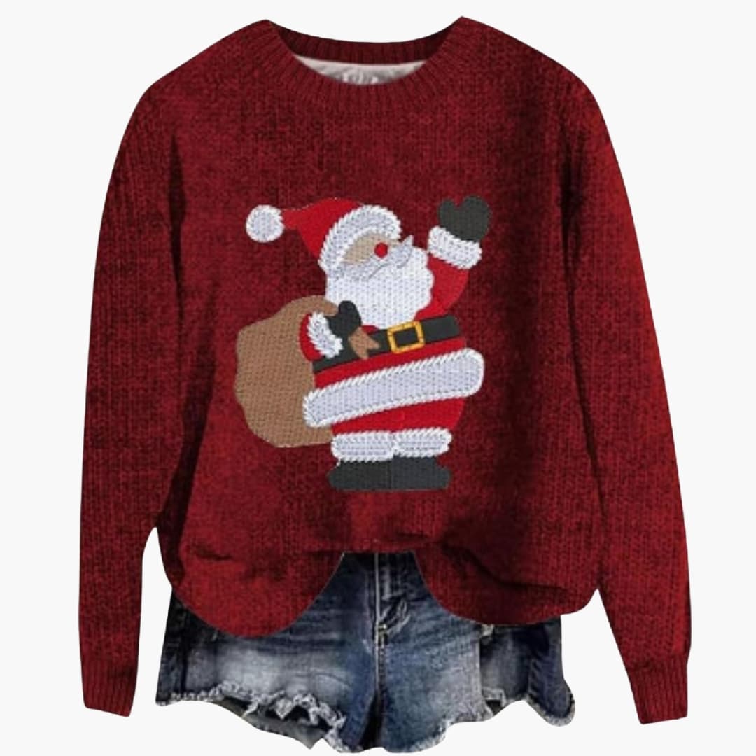 Pull Femme Manches Longues Col Rond 2