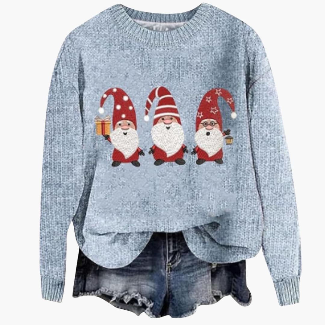 Pull Femme Manches Longues Col Rond 6