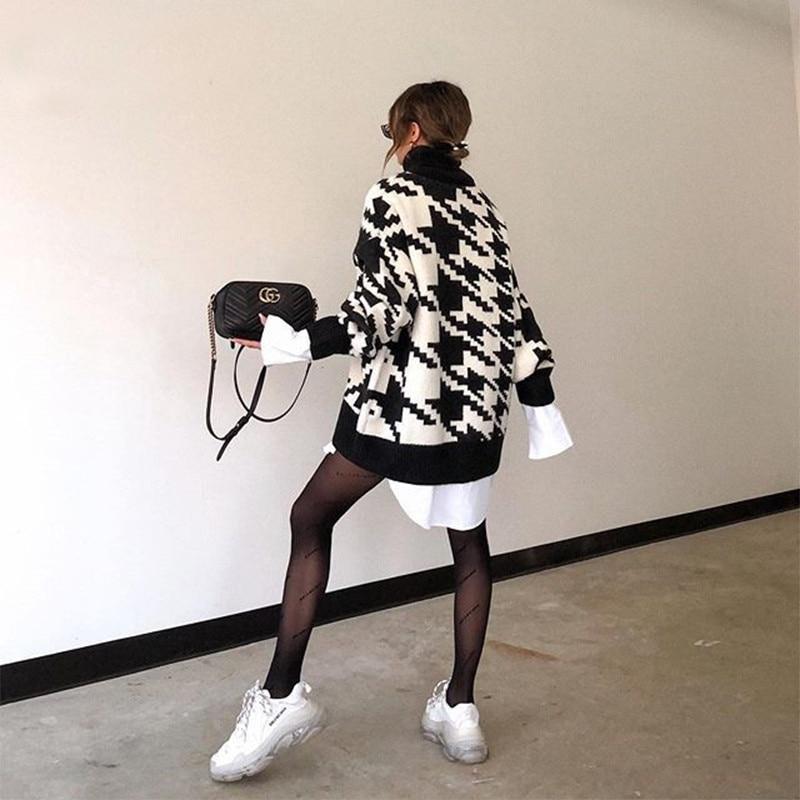 Pull Femme Oversize Zigzag Confortable 3