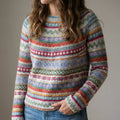 Damenpullover Retro Herbst Herbstmode Retro