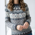 Damenpullover Retro Mehrfarbig Skandinavischer Stil Weibliche Mode