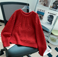 Pulover damă cu torsadă casual tricot modă femei