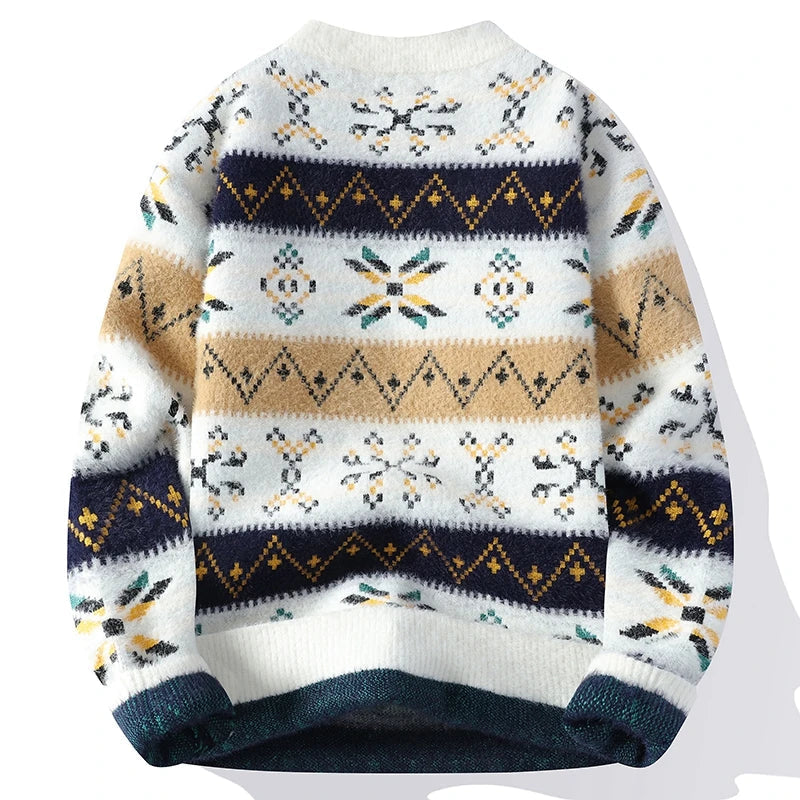Pull Femme Vintage Imprimé Chic 1