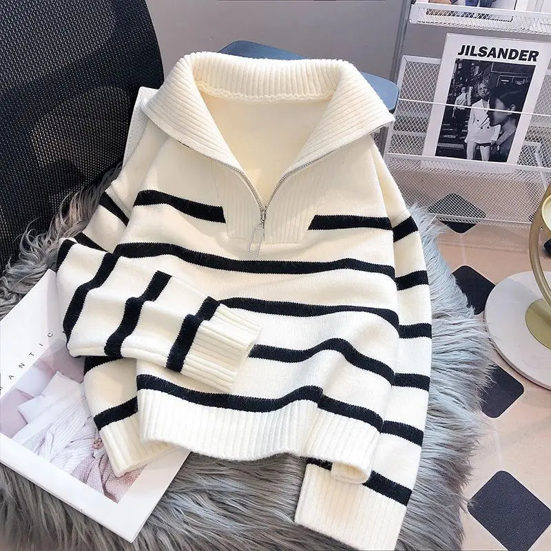 Pull Femme à Demi-Fermeture Éclair 2