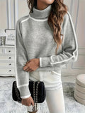 Pull Hiver Col Roulé Femme Maille Autumn Collection