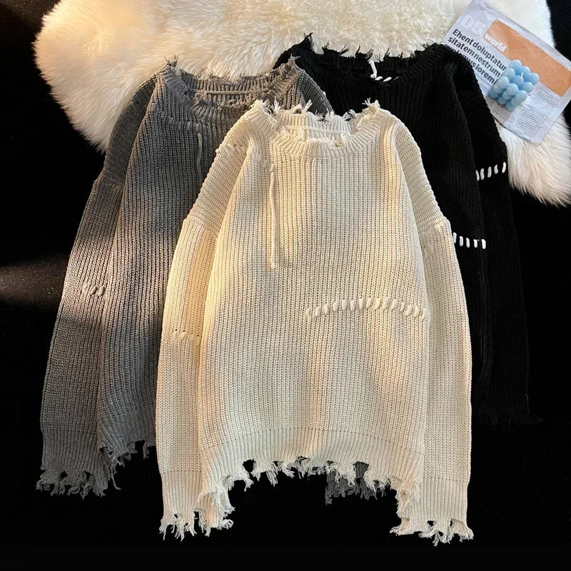 Pull Homme Hiver Élégant Tricoté 1