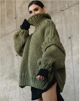 Pull Tricoté Oversize Femme 4