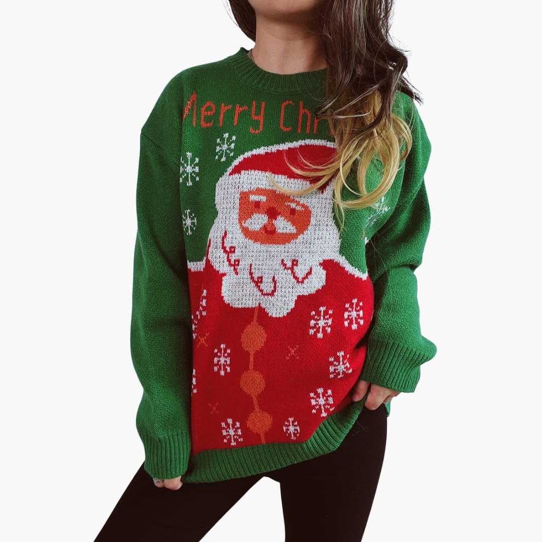 Pull de Noël Femme avec Motif Festif 0