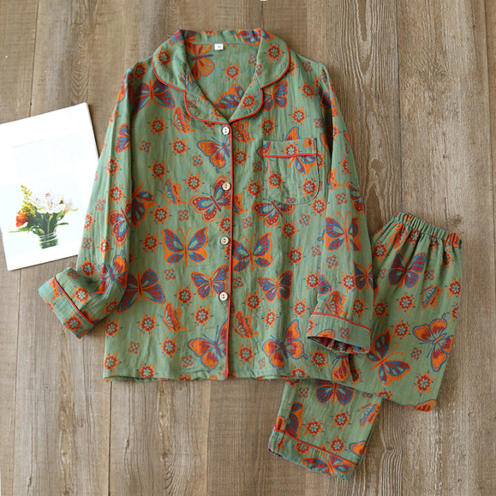 Pyjama Femme Floral Élégant Deux Pièces 8