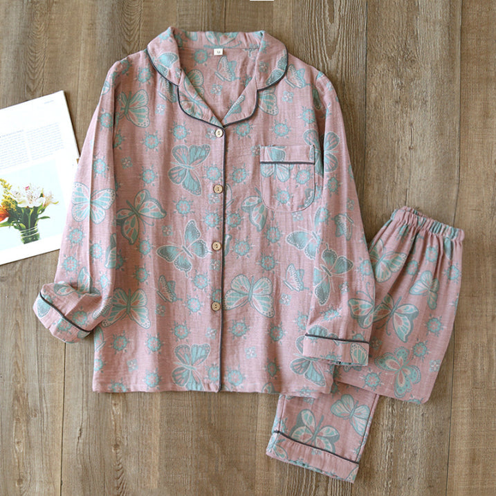 Pyjama Femme Floral Élégant Deux Pièces 9