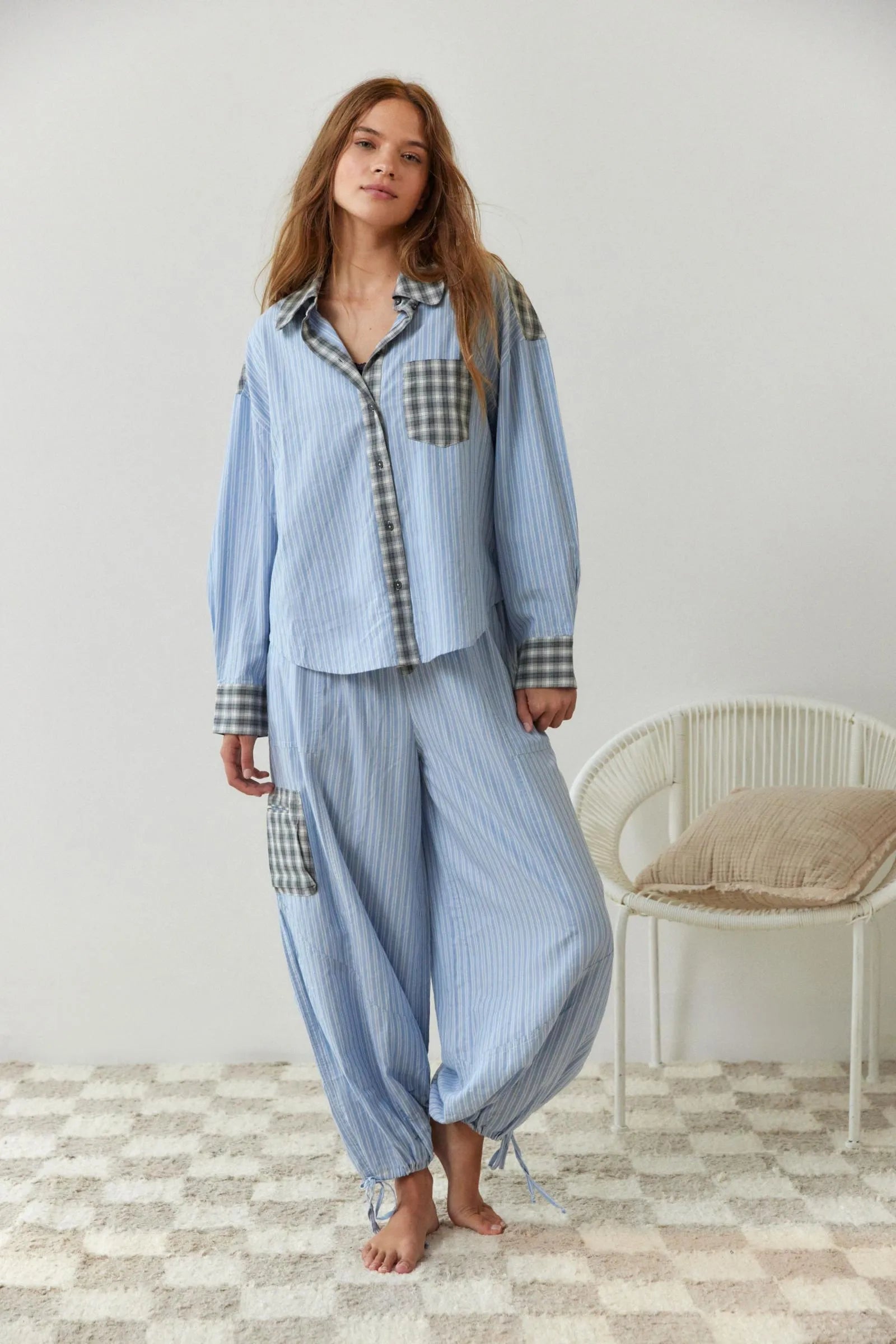 Pyjama Femme Vintage Chaud Hiver Élégant 3