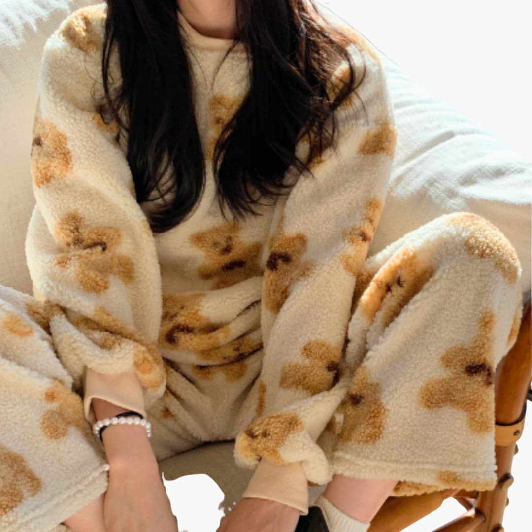 Pyjama Polaire Femme Hiver Confortable 2