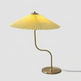 Lampe de Table Rétro à Abat-jour Plissé - Éclairage d'Appoint Décoratif