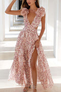 Robe Longue Fleurie Femme en Viscose pour l'Été - Élégante et Fluide