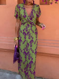 Robe Fluide Légère Femme en Polyester Confortable, Idéale Plage &