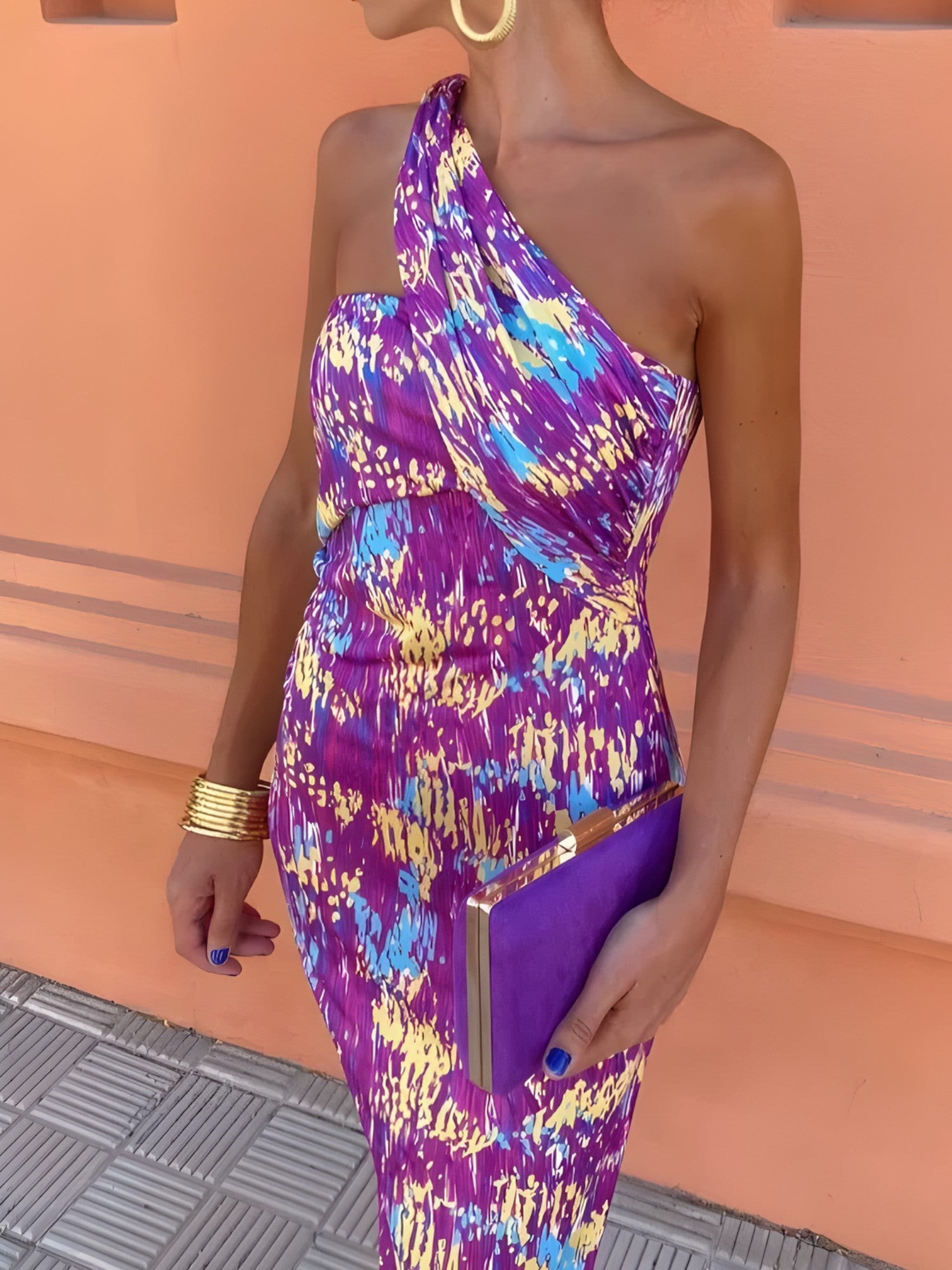 Langes Abendkleid für Damen, modisch, feminines Sommeroutfit