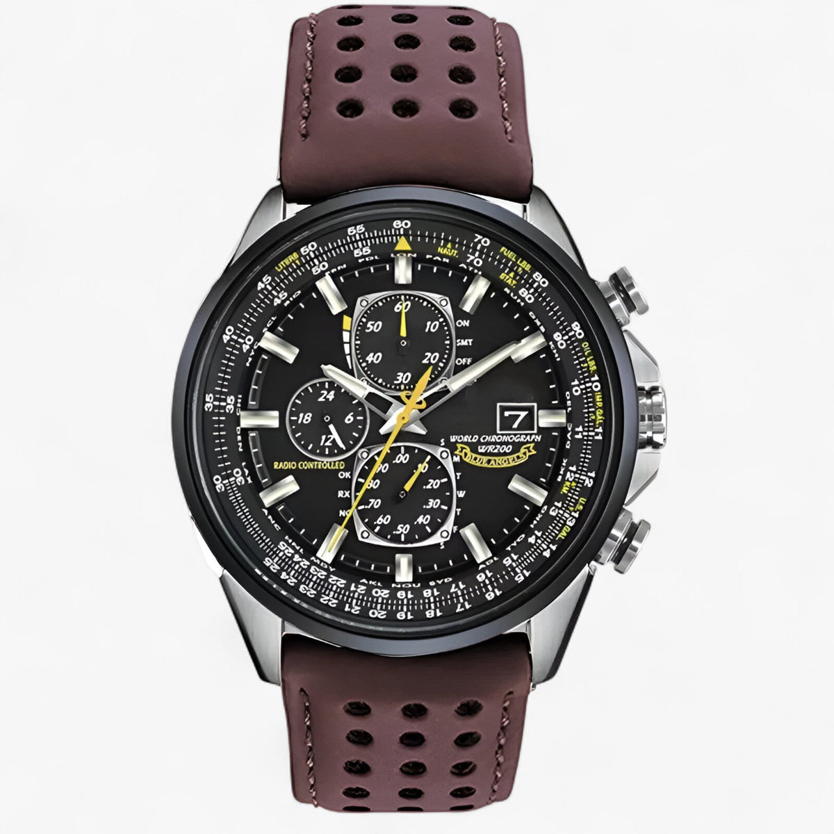 Montre Chronographe Homme MultiSteel 42mm – Acier Argenté, Cadran Bleu
