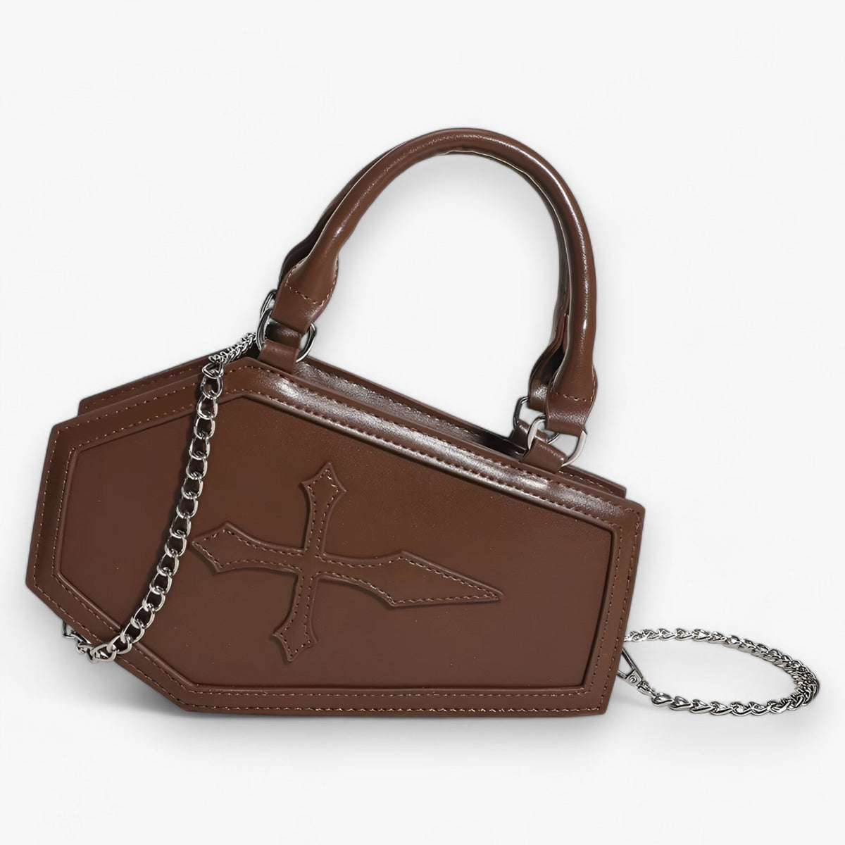 Sac à Main Gothique en Forme de Cercueil pour Halloween