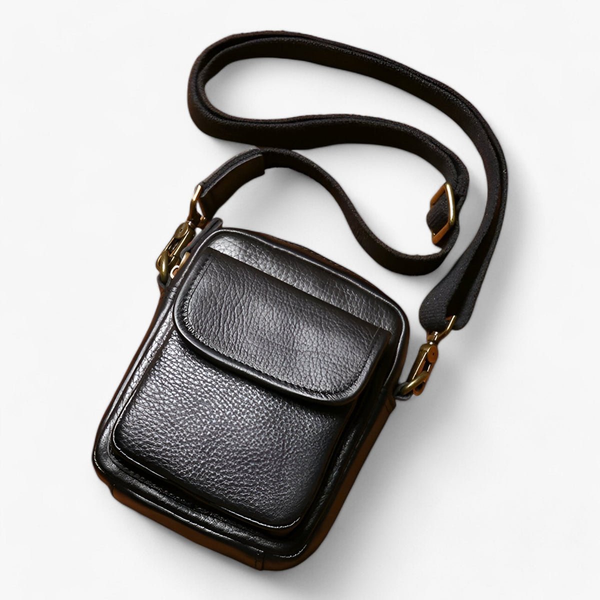 Petit Sac Bandoulière Homme Noir Premium du Quotidien