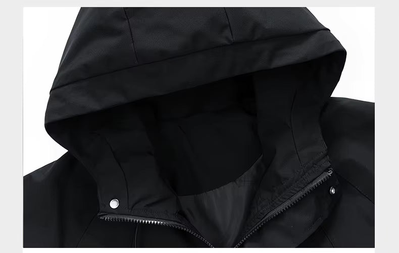Coupe-Vent Homme à Capuche Imperméable