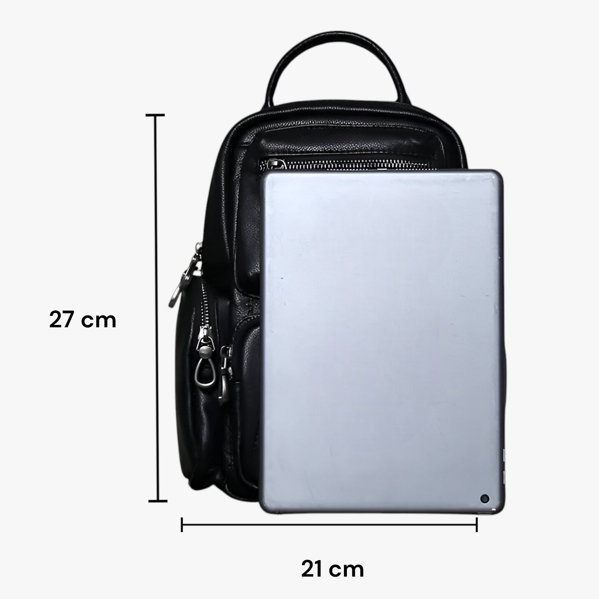 Sac Poitrine 2-en-1 Homme en Cuir et Sac à Dos