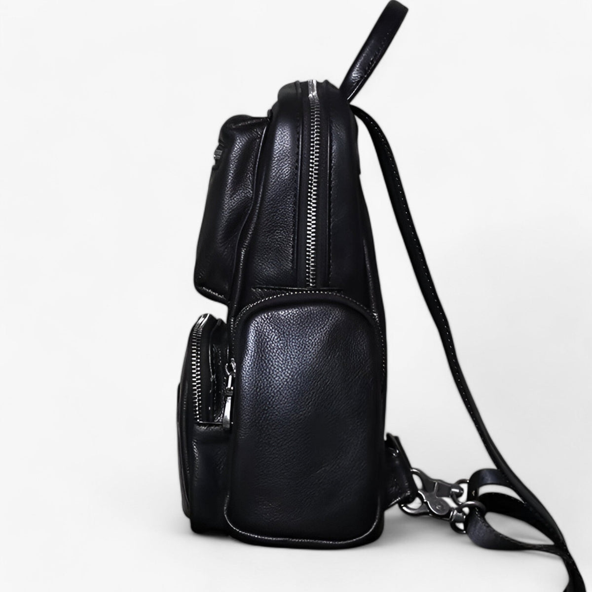 Sac Poitrine 2-en-1 Homme en Cuir et Sac à Dos
