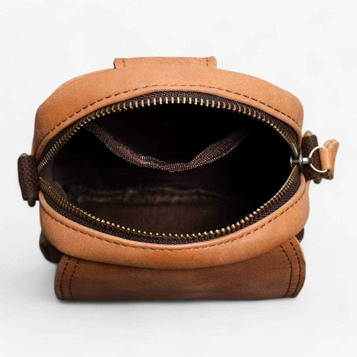 Sac Besogne Rétro Léger en Cuir de Bœuf