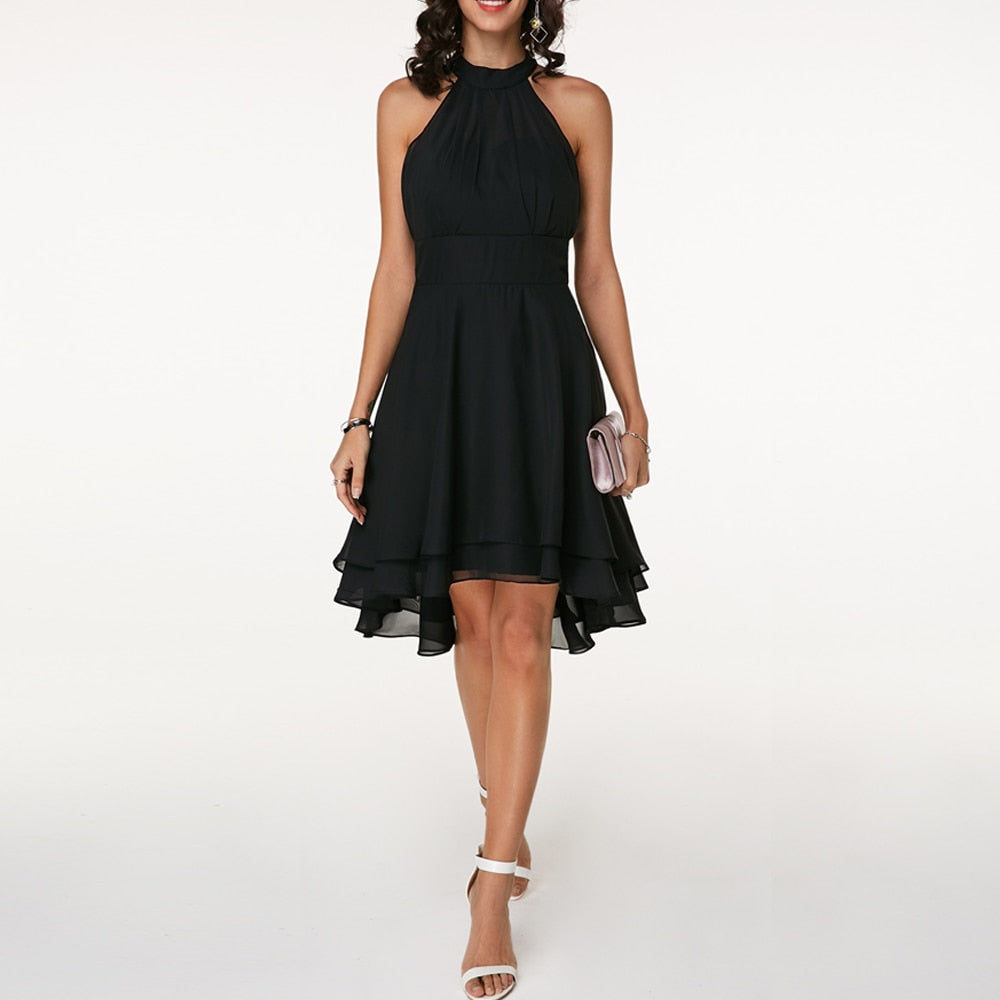 Robe midi femme élégante à ruches - Style fluide