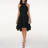 Robe midi femme élégante à ruches - Style fluide