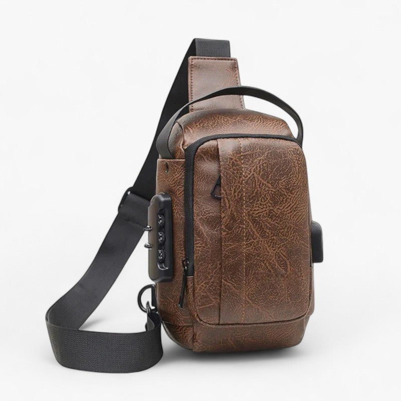 Sac Besace Antivol Homme avec Port USB
