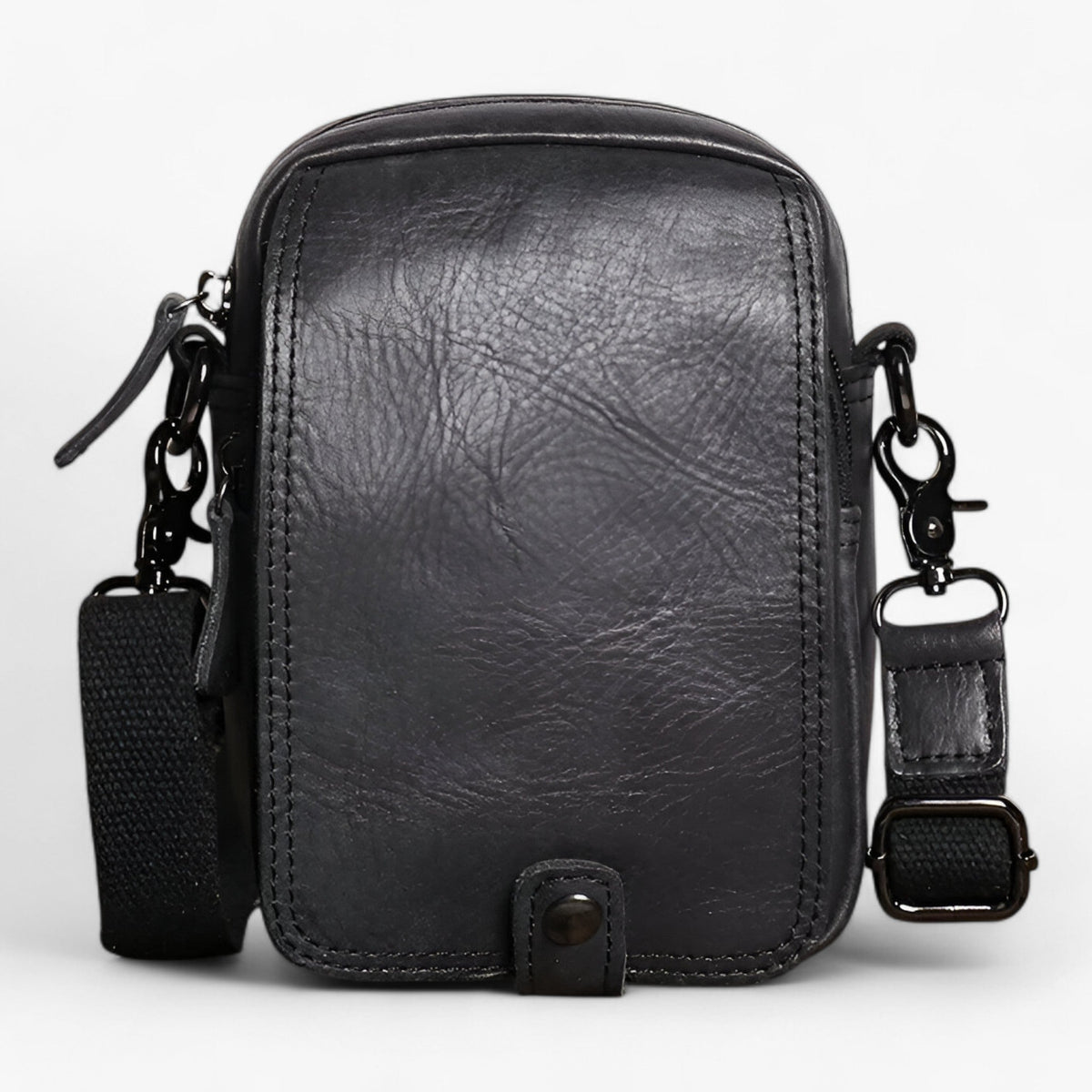 Sac Besogne Rétro Léger en Cuir de Bœuf