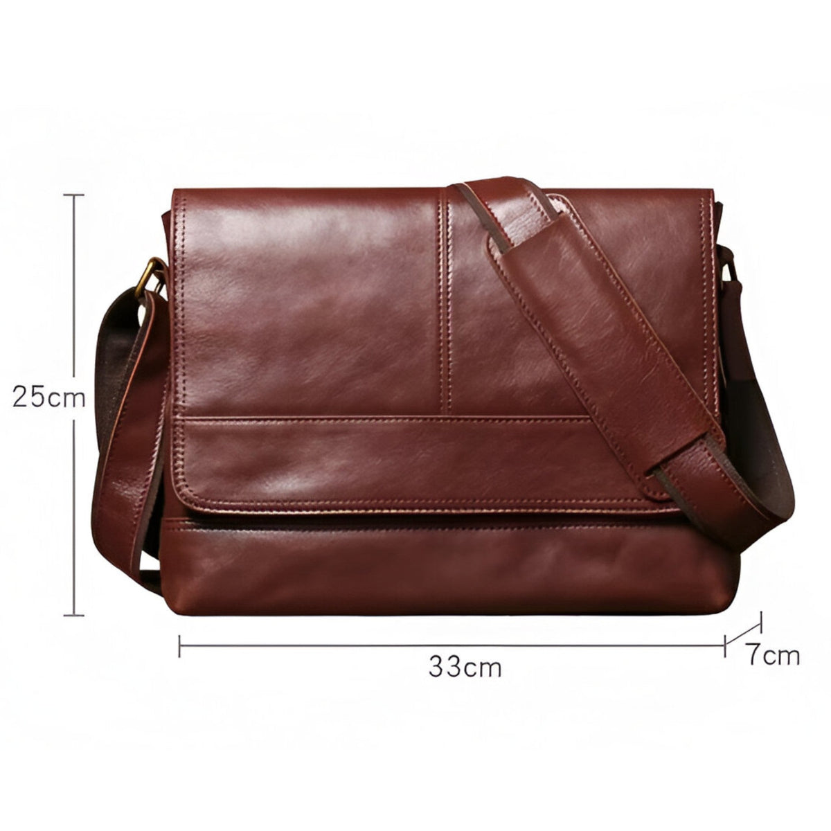 Sac Messenger Bandoulière en Cuir Intemporel et Robuste