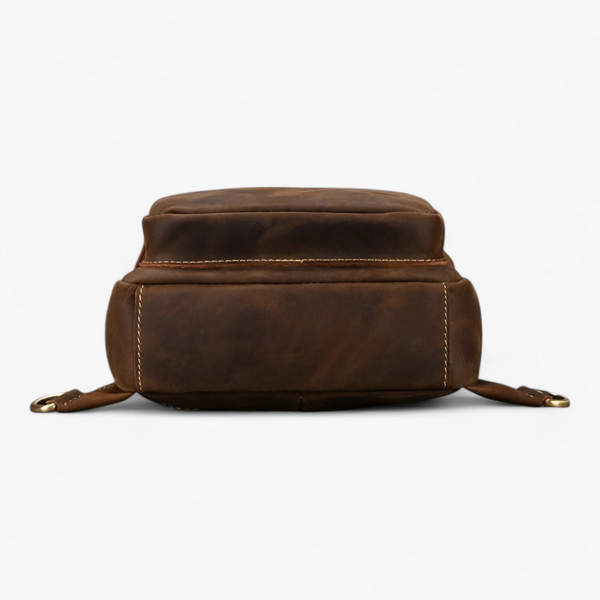 Sac Satchel Homme Porte-Tablette en Cuir Véritable