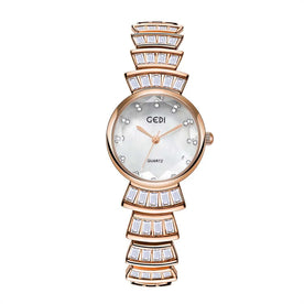 other : Jane | Montre Femme Luxe Quartz en Acier Inoxydable in Rose - blanc van Seroa