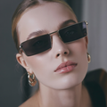 Retro polarisierte Metall-Sonnenbrille Damen