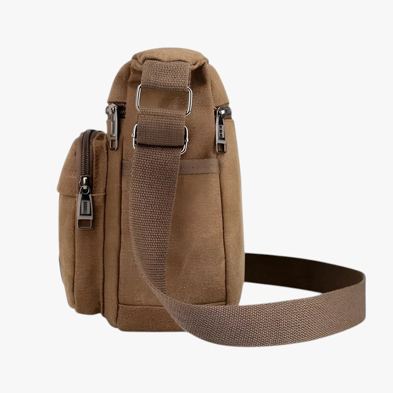 Sac Bandoulière Homme Multifonction en Toile