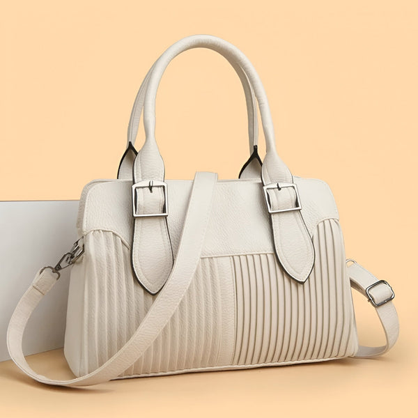 Sac à main spacieux en cuir PU pour femmes - Bourgogne - Seroa