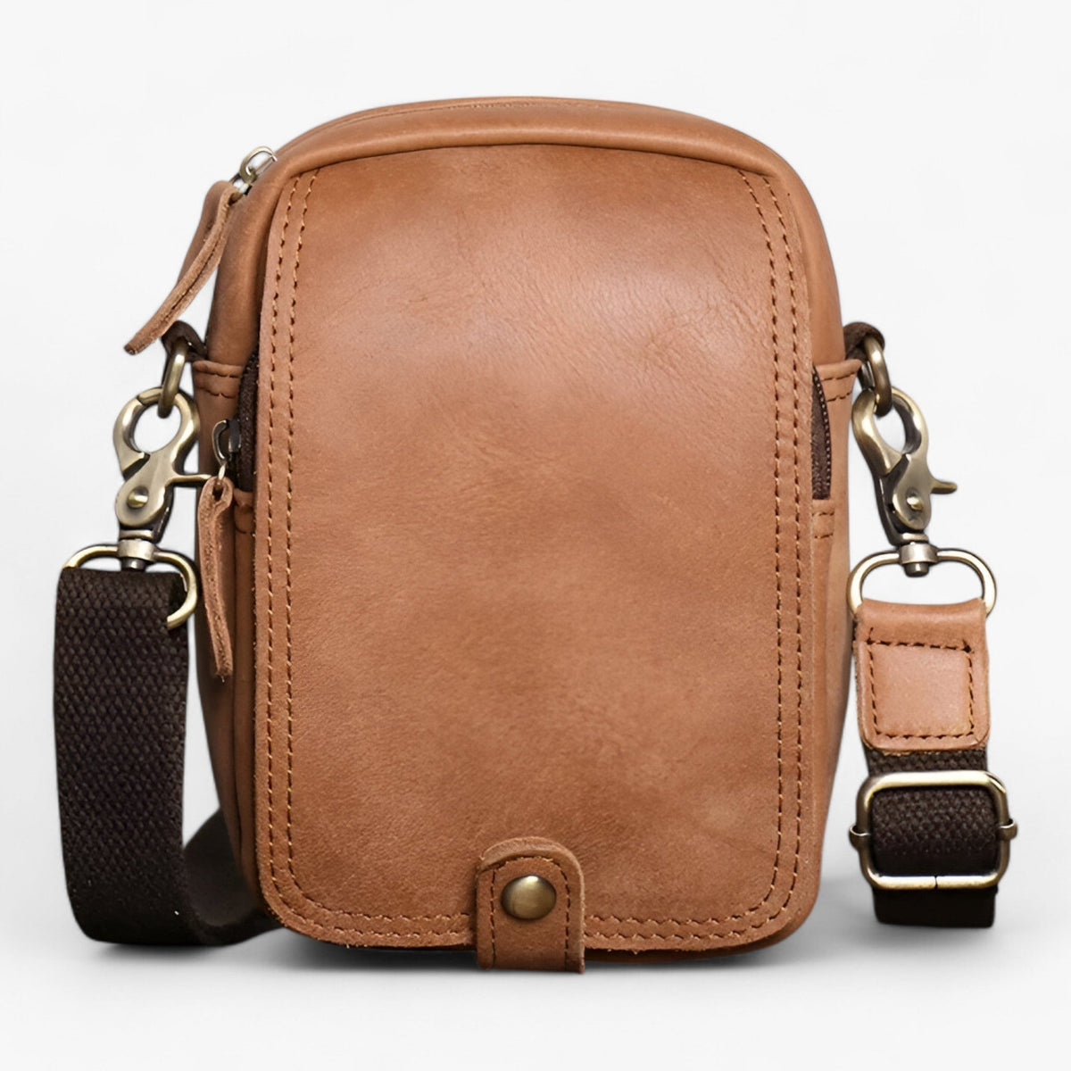 Sac Besogne Rétro Léger en Cuir de Bœuf