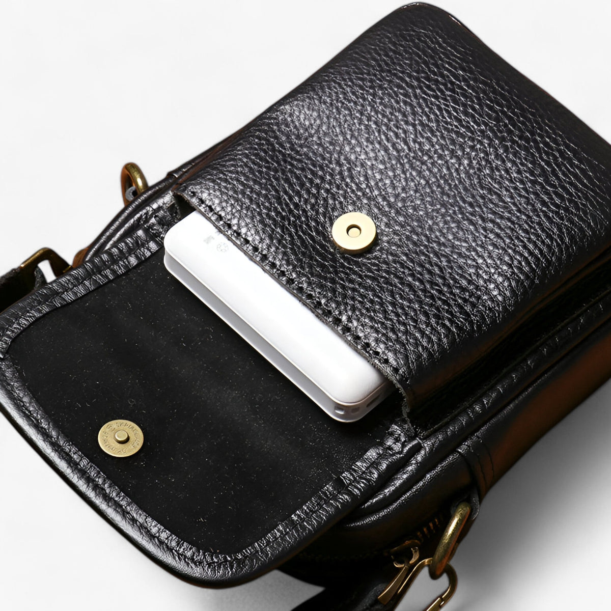 Petit Sac Bandoulière Homme Noir Premium du Quotidien