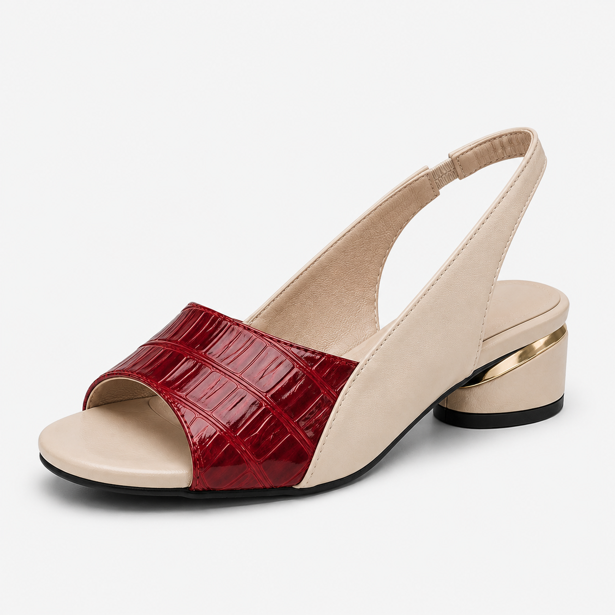 Elegante und bequeme Damensandalen aus schwarzem Leder, ideal für den Sommer