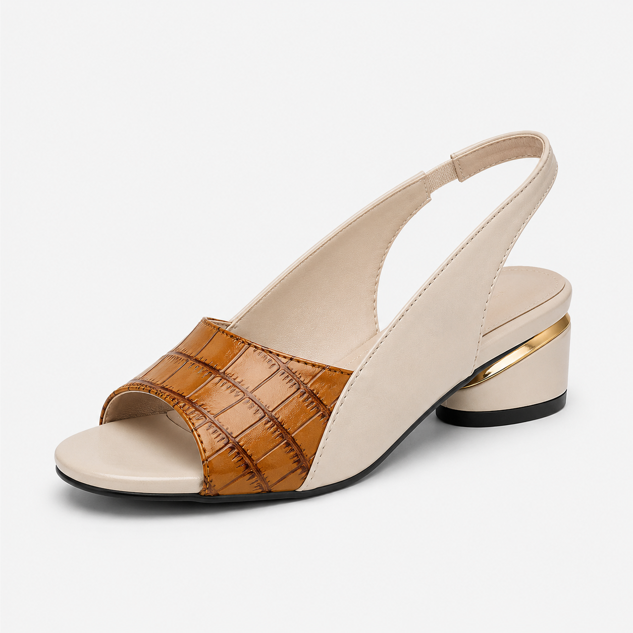 Elegante und bequeme Damensandalen aus schwarzem Leder, ideal für den Sommer