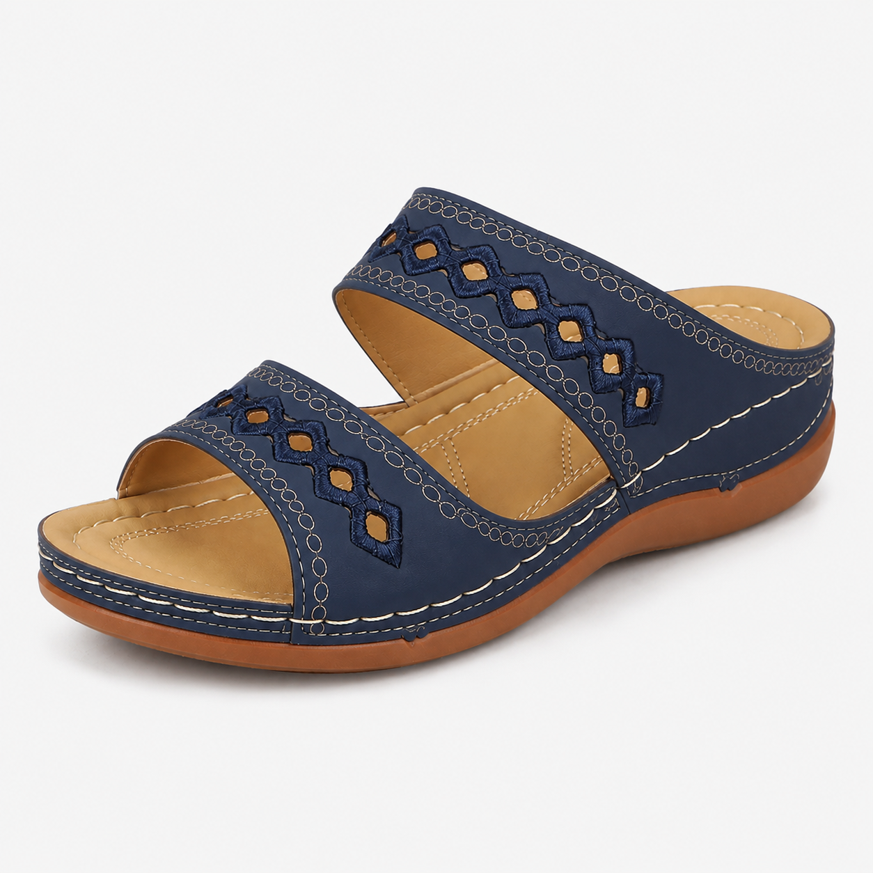 Bequeme Schlupfsandalen mit weicher Fußgewölbestütze für Damen