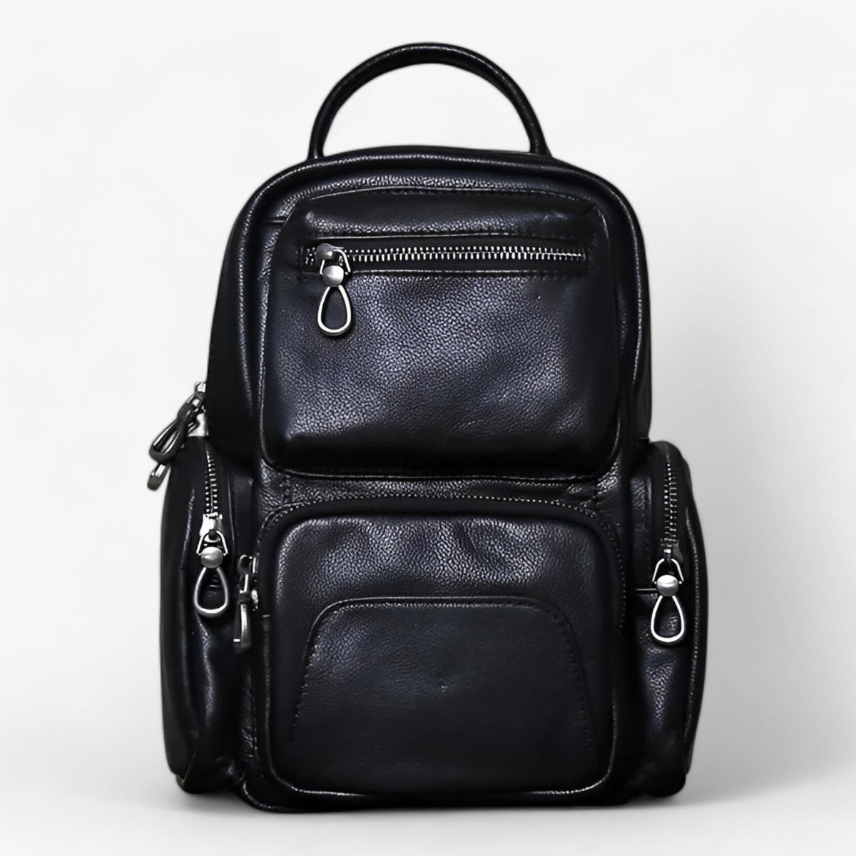 Sac Poitrine 2-en-1 Homme en Cuir et Sac à Dos