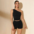 Ensemble Tendance Asymétrique Avec Détails En Strass Femme
