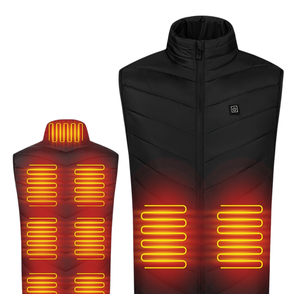 Gilet Chauffant Électrique Unisexe - Chauffage USB, Température Réglable