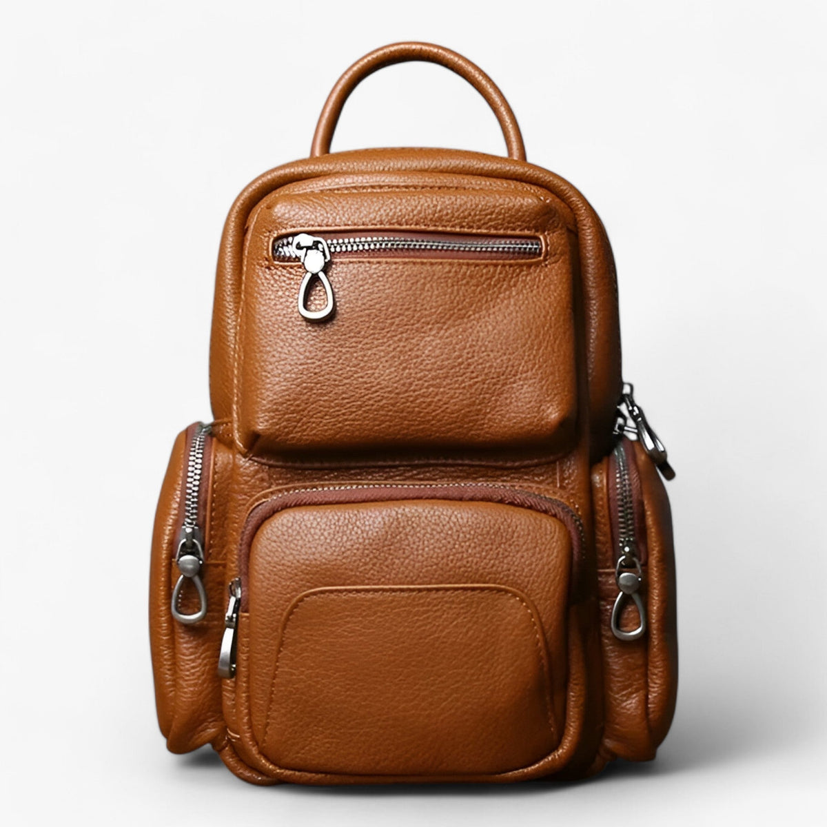Sac Poitrine 2-en-1 Homme en Cuir et Sac à Dos