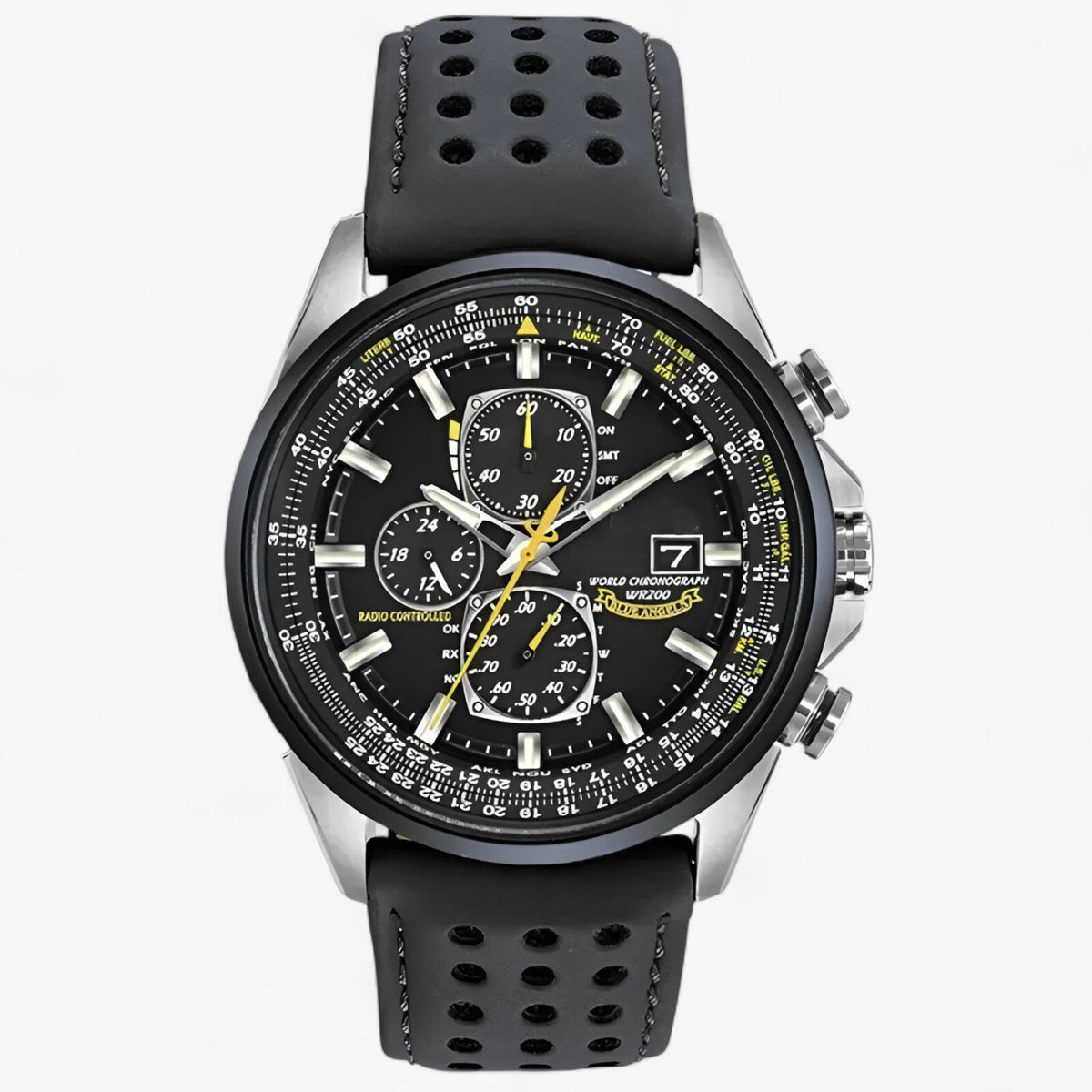 Montre Chronographe Homme MultiSteel 42mm – Acier Argenté, Cadran Bleu