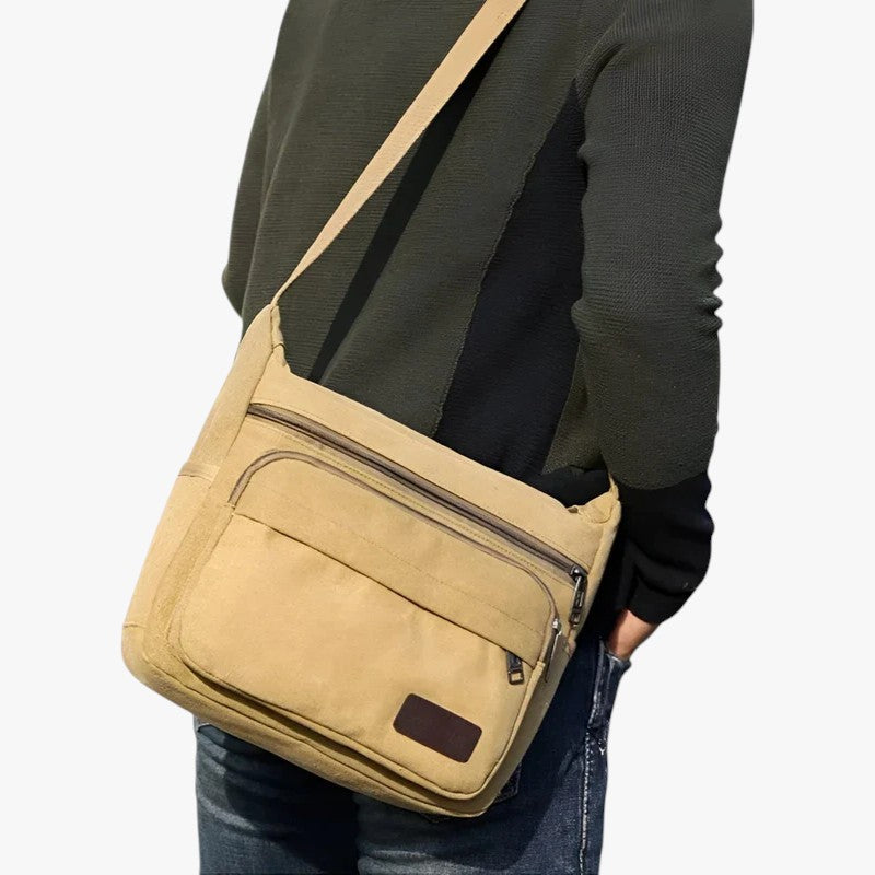 Sac Bandoulière Homme Multifonction en Toile