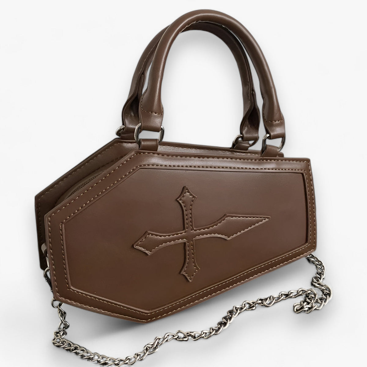 Sac à Main Gothique en Forme de Cercueil pour Halloween